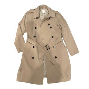 H&M Khaki Trench Coat with Lining
